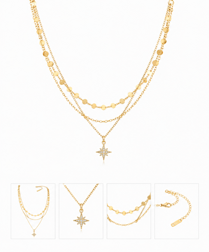 Shining Star Layered Necklace